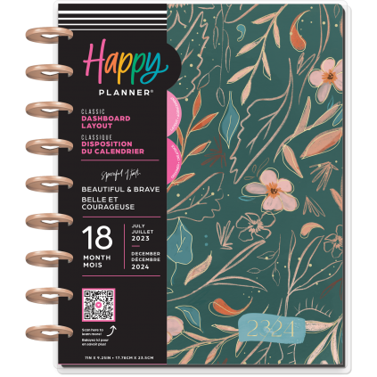 Beautiful & Brave Classic 18 Month Planner