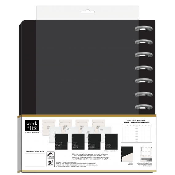 Work + Life Metropolitan Big Professional 12 Month Planner