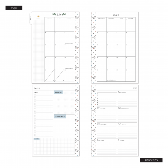 Homesteader Mini 12 Month Planner