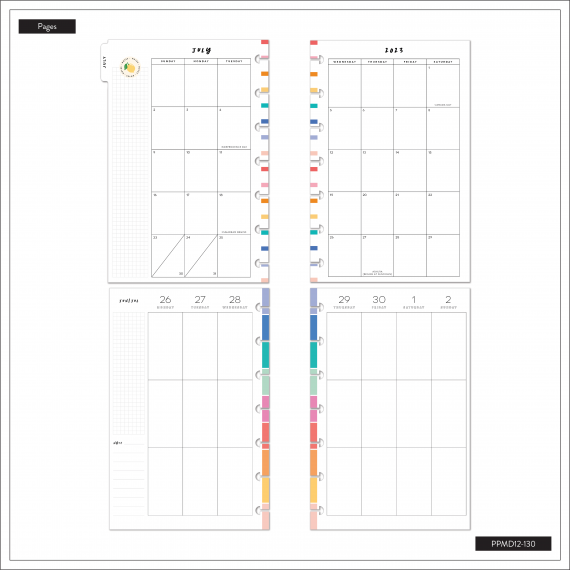 Fun Illustrations Mini 12 Month Planner