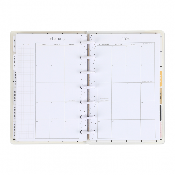 Smiley Face Mini 12 Month Planner