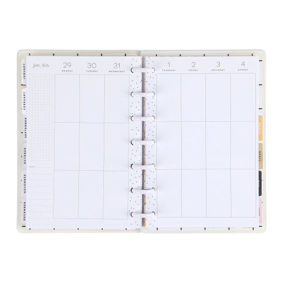 Smiley Face Mini 12 Month Planner