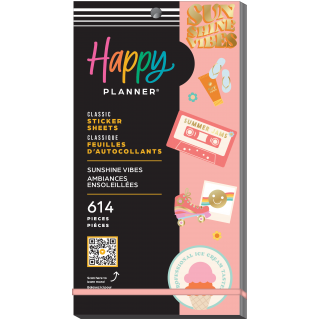 Sunshine Vibes Classic 30 Sheet Sticker Value Pack