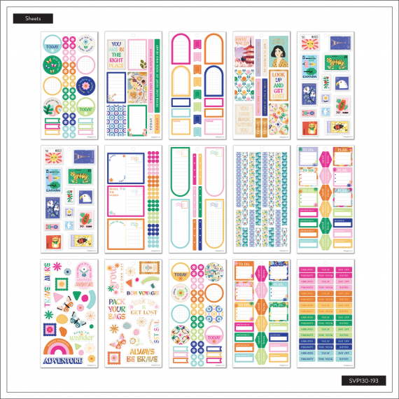 Bright Travels Classic 30 Sheet Sticker Value Pack