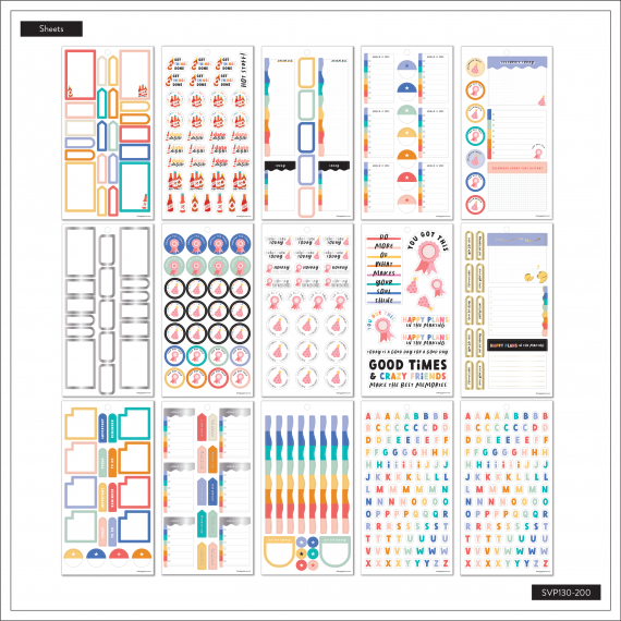 Fun Illustrations Classic 30 Sheet Sticker Value Pack