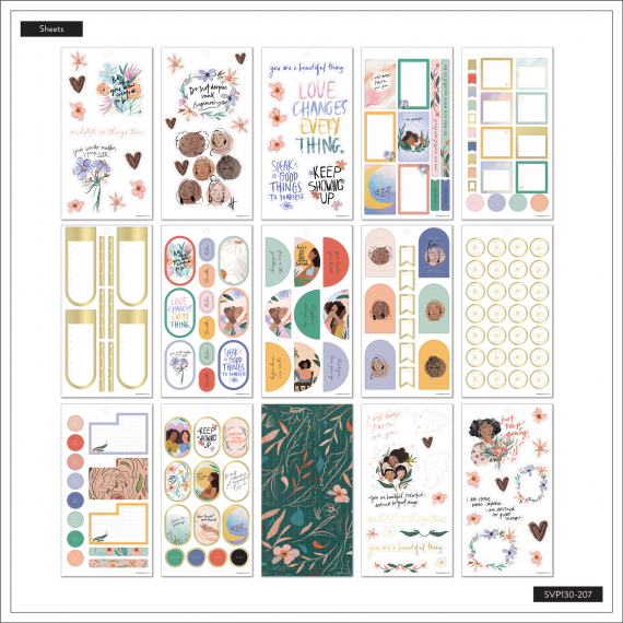 Beautiful & Brave Classic 30 Sheet Sticker Value Pack