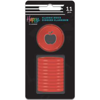 Red Apple Cutout - Medium Plastic Disc Set