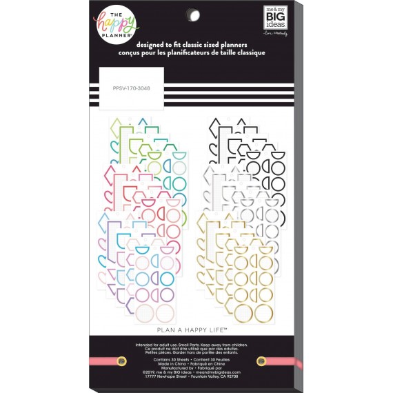 Colorful Shapes - Value Pack Stickers