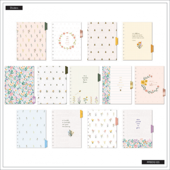 Cottagecore Florals - Big Teacher Happy Planner