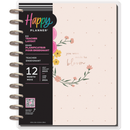 Cottagecore Florals - Big Teacher Happy Planner