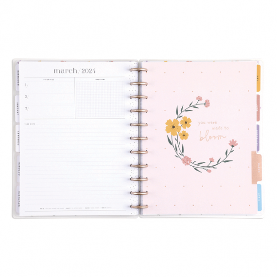 Cottagecore Florals - Big Teacher Happy Planner