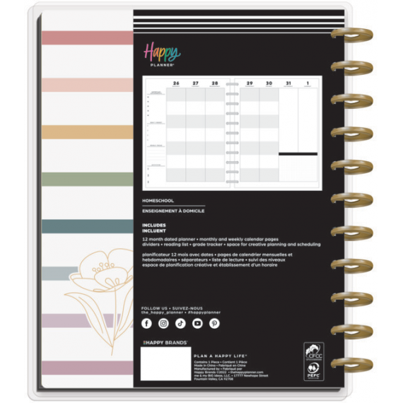 Subtle Sophisticated - Big Homeschool Happy Planner