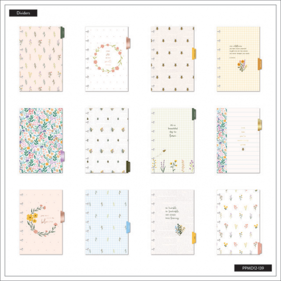 Cottagecore Florals - Mini Dashboard Happy Planner