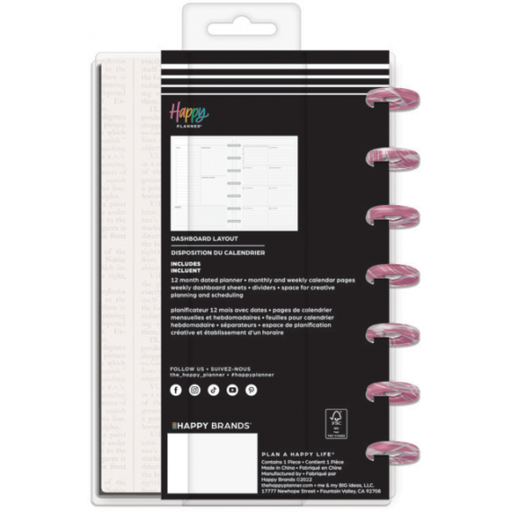 Cottagecore Florals - Mini Dashboard Happy Planner