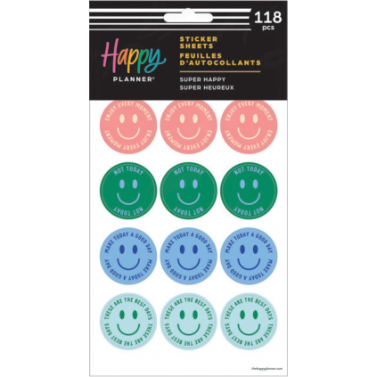 Super Happy - 5 Sticker Sheets