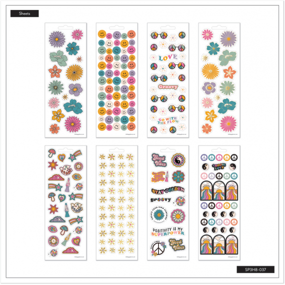 Decades 70s - 8 Sticker Sheets