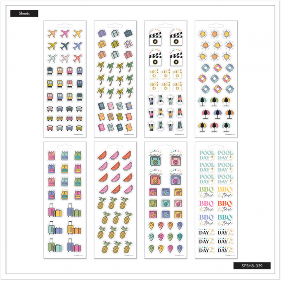 Summer Bucket List - 8 Sticker Sheets