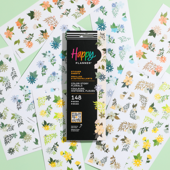 Color Story Florals - 8 Sticker Sheets