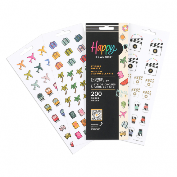 Summer Bucket List - 8 Sticker Sheets