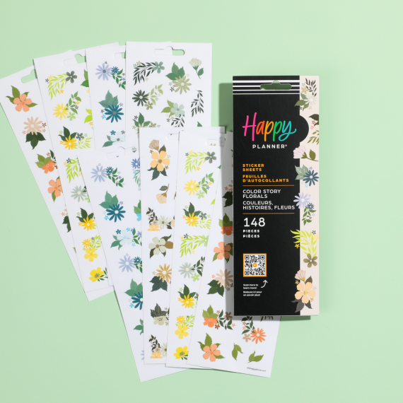 Color Story Florals - 8 Sticker Sheets