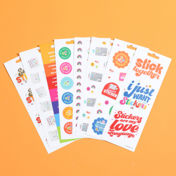 I Heart Stickers - 8 Sticker Sheets