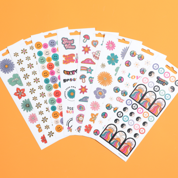 Decades 70s - 8 Sticker Sheets