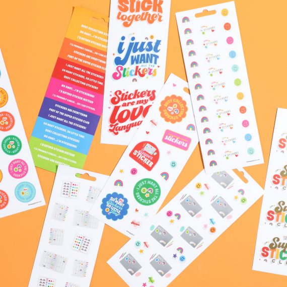 I Heart Stickers - 8 Sticker Sheets