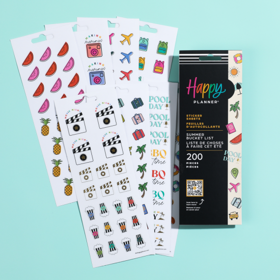 Summer Bucket List - 8 Sticker Sheets