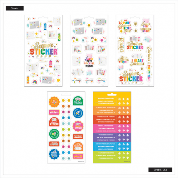 I Heart Stickers - 5 Sticker Sheets