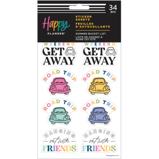 Summer Bucket List - 5 Sticker Sheets